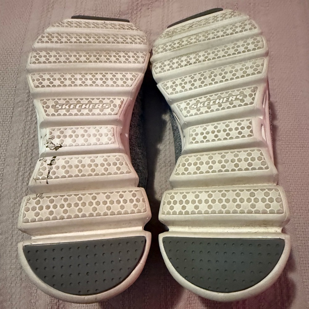Skechers Gray and Blue Air-Cooled Sneakers - Picture 8 of 9